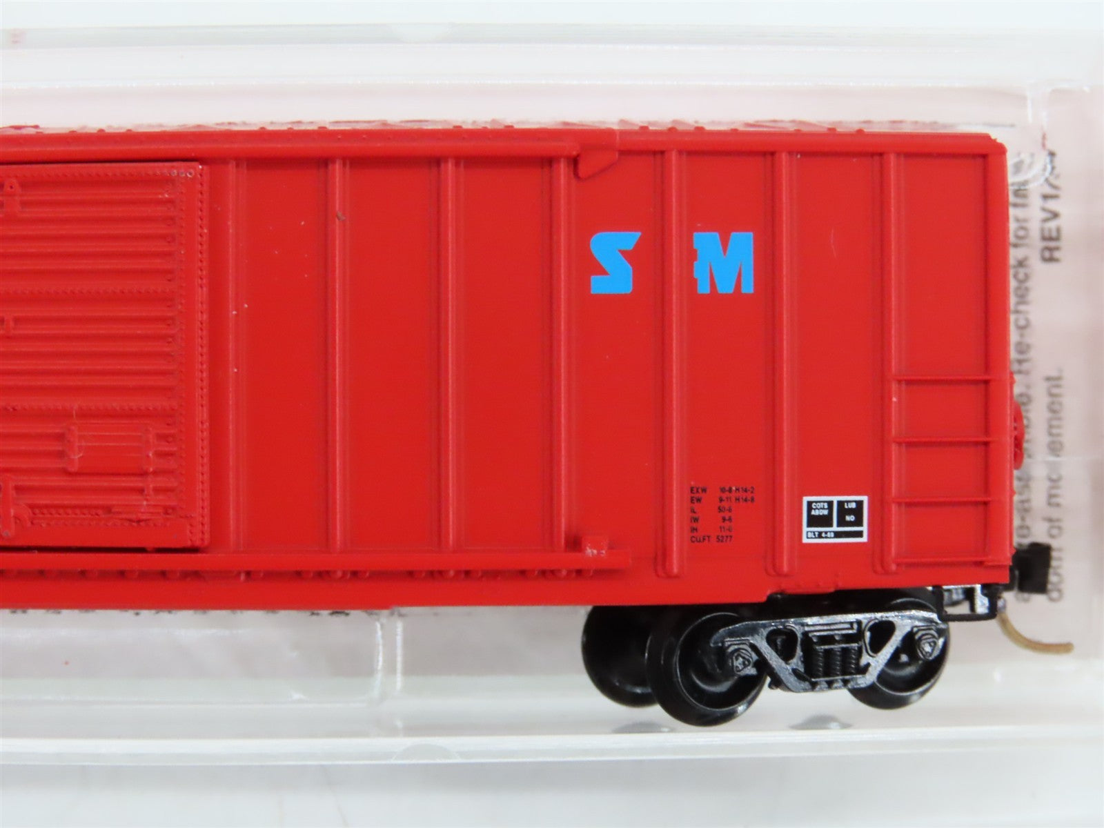 N Scale Micro-Trains 25540 SM St. Marys Railroad 50' Rib Side Box Car 4209 RTR