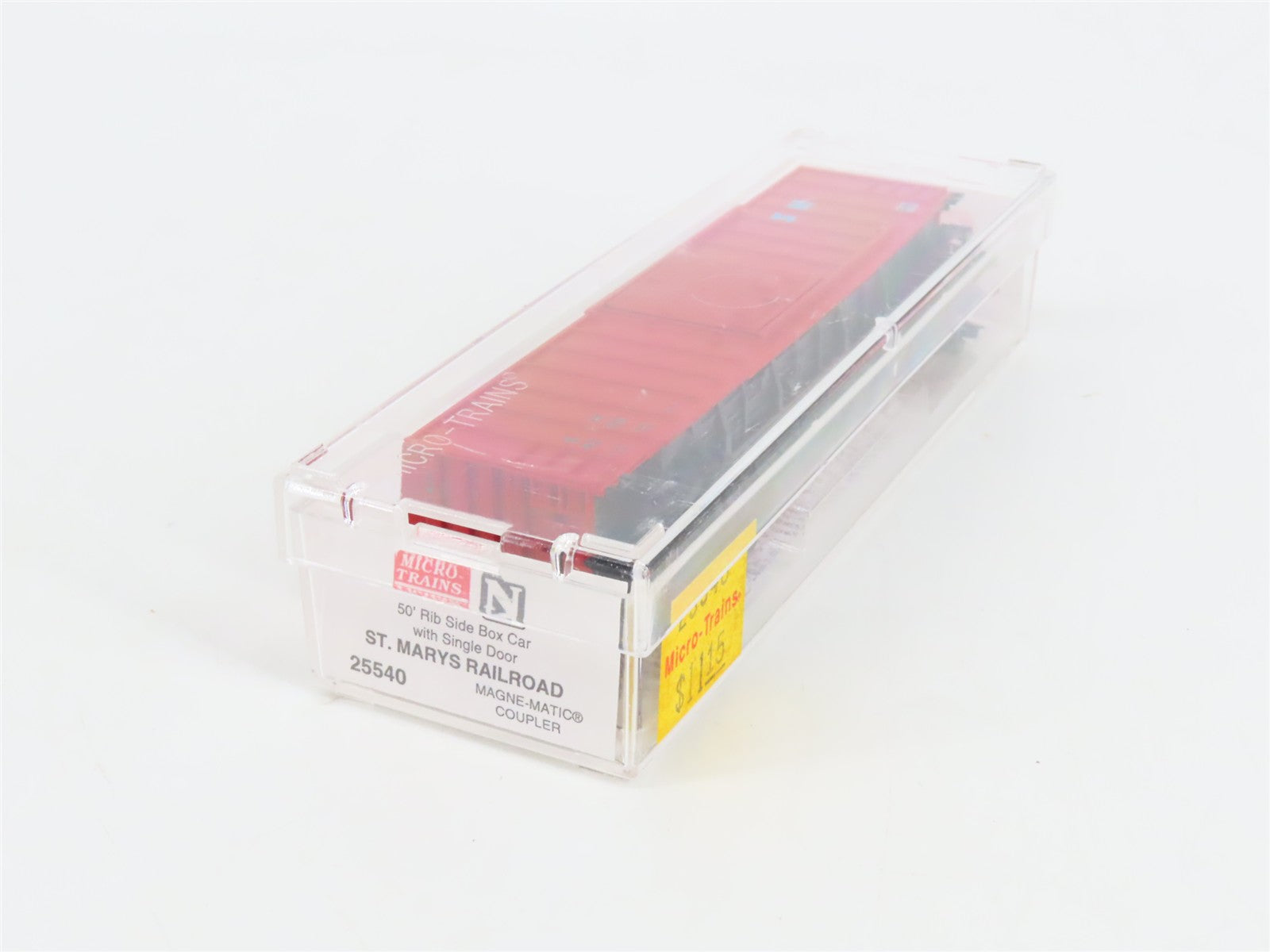 N Scale Micro-Trains 25540 SM St. Marys Railroad 50' Rib Side Box Car 4209 RTR