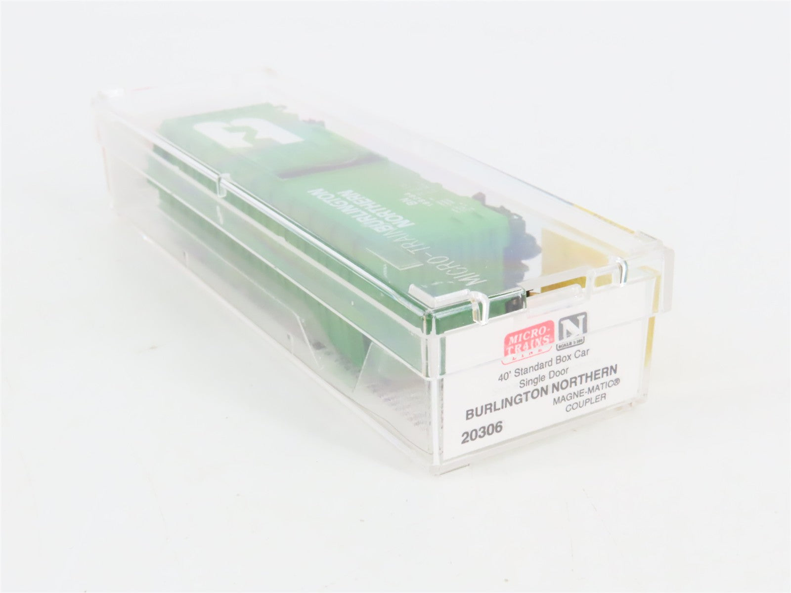 N Scale Micro-Trains 20306 BN Burlington Northern 40' Box Car 189284 RTR