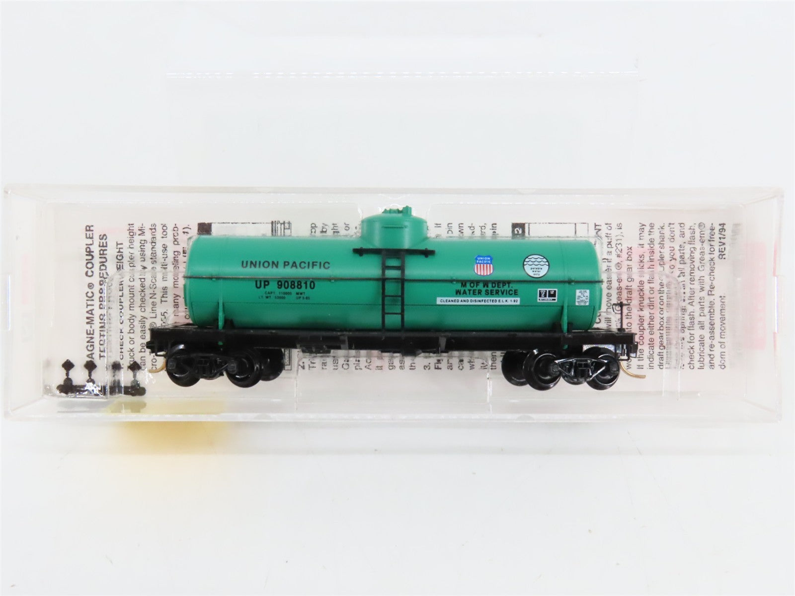 N Scale Micro-Trains 65340 UP Union Pacific 39' Single Dome Tank Car 908810 RTR