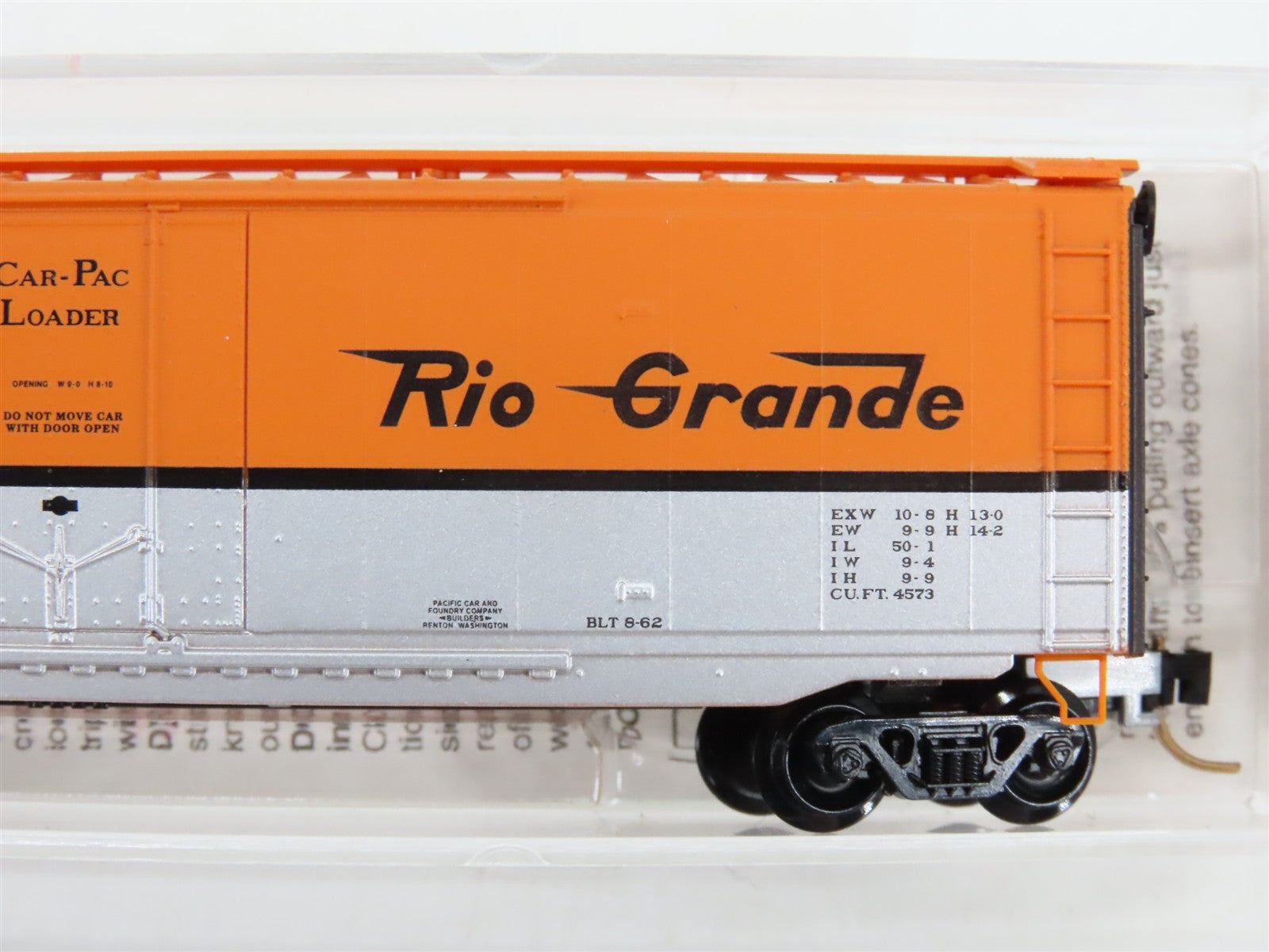 N Scale Micro-Trains 32220 D&RGW Rio Grande 50' Plug Door Box Car #60810