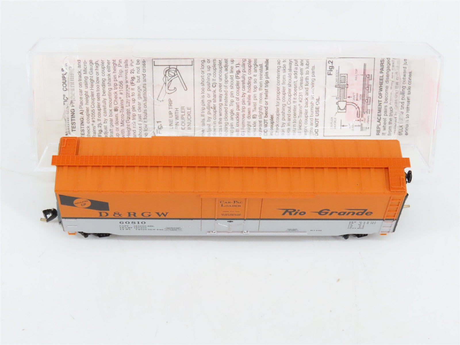 N Scale Micro-Trains 32220 D&RGW Rio Grande 50' Plug Door Box Car #60810