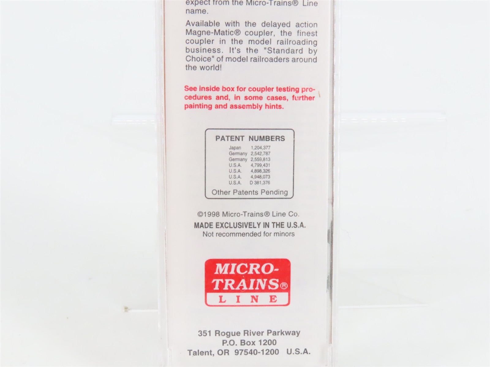 N Scale Micro-Trains 32220 D&RGW Rio Grande 50' Plug Door Box Car #60810