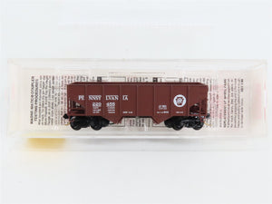 N Scale Micro-Trains 56060 PRR Pennsylvania 33' 2-Bay Hopper 220455 RTR
