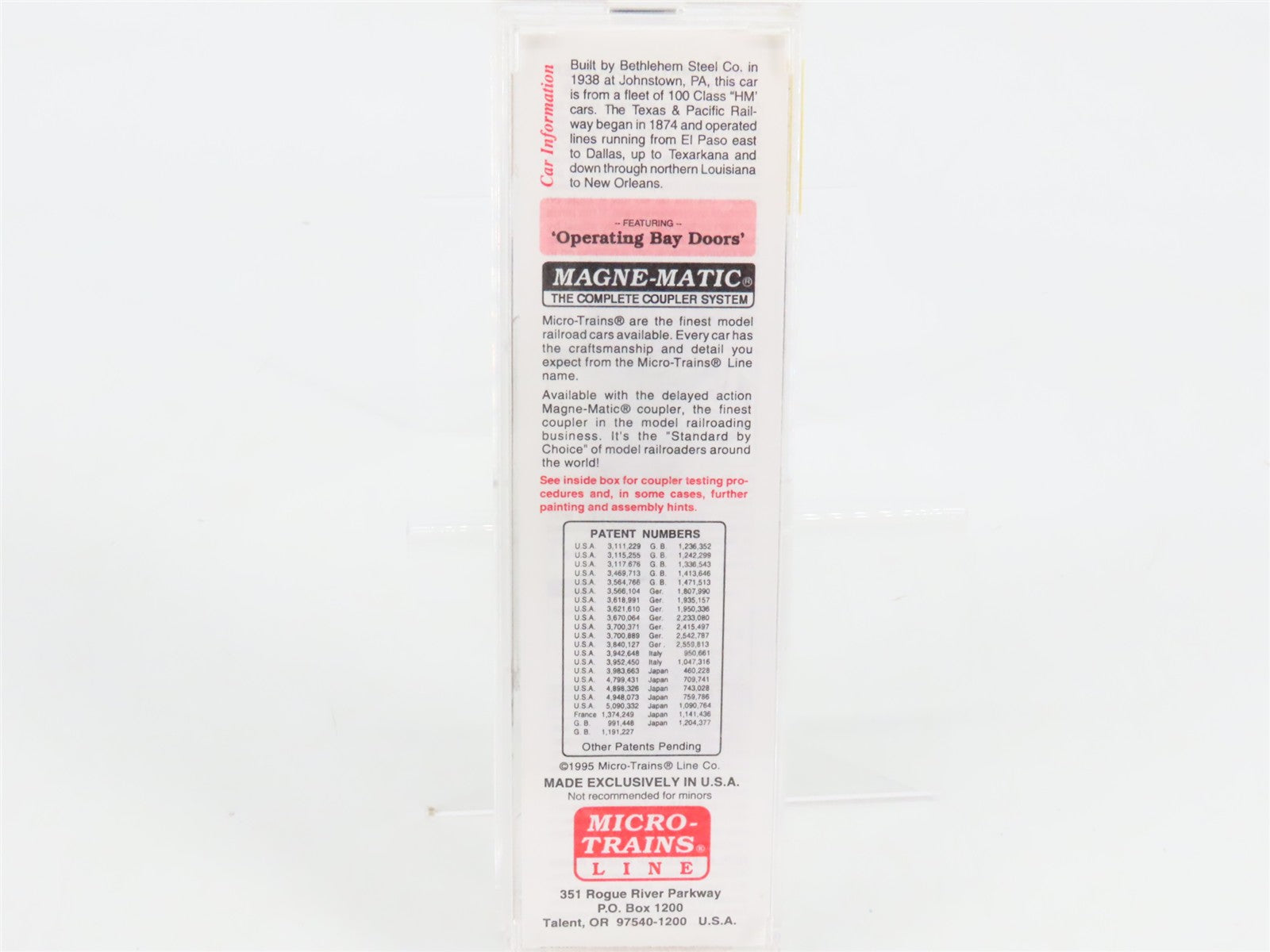 N Scale Micro-Trains 55120 T&P Texas & Pacific 33' 2-Bay Hopper 9006 RTR