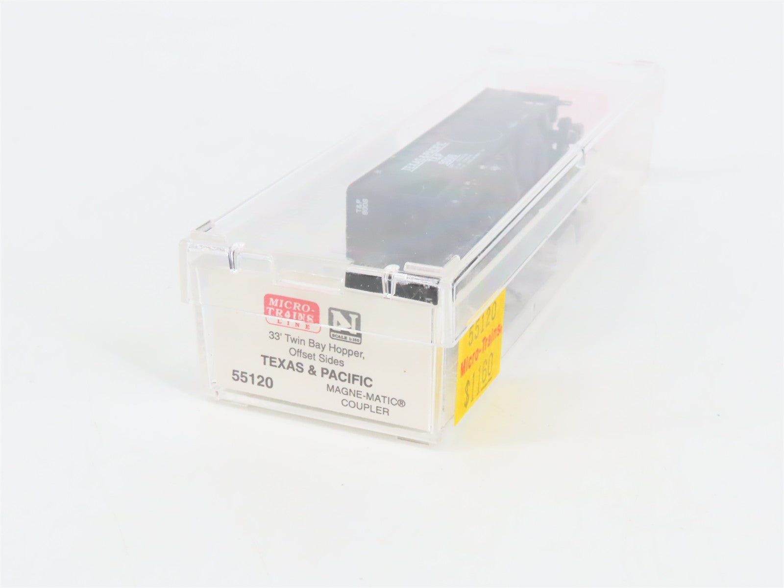 N Scale Micro-Trains 55120 T&P Texas & Pacific 33' 2-Bay Hopper 9006 RTR