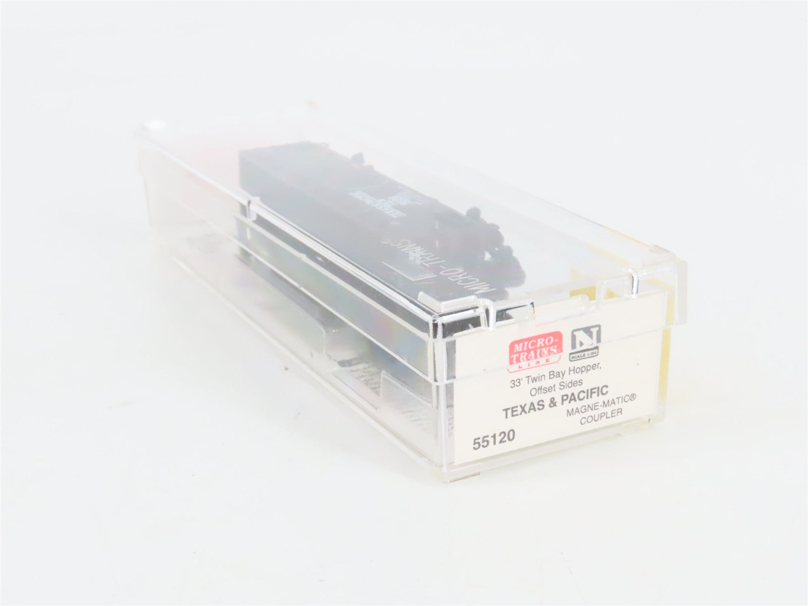 N Scale Micro-Trains 55120 T&P Texas & Pacific 33' 2-Bay Hopper 9006 RTR