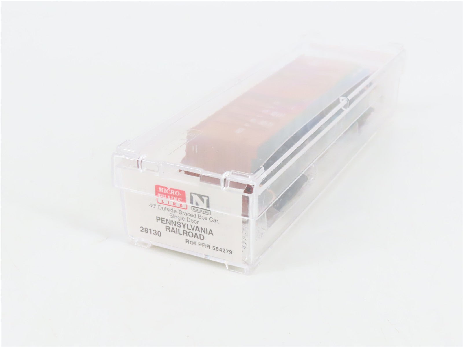 N Scale Micro-Trains 28130 Pennsylvania Railroad 40' Outside-Braced Box Car RTR