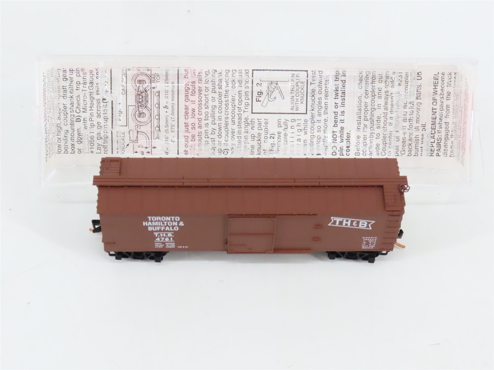 N Scale Micro-Trains 39220 THB Toronto, Hamilton & Buffalo 40' Box Car 4761 RTR