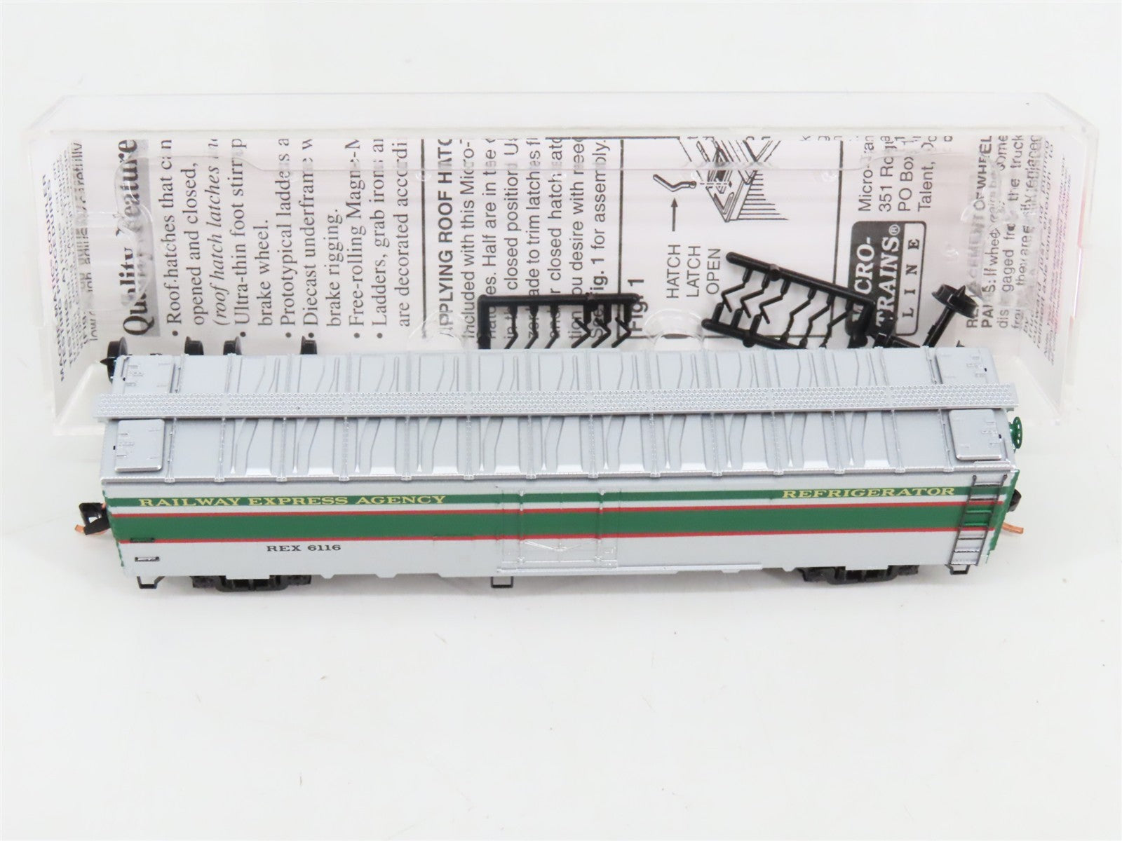 N Scale Micro-Trains 52080 REX Railway Express Agency 52' Reefer 6116 RTR