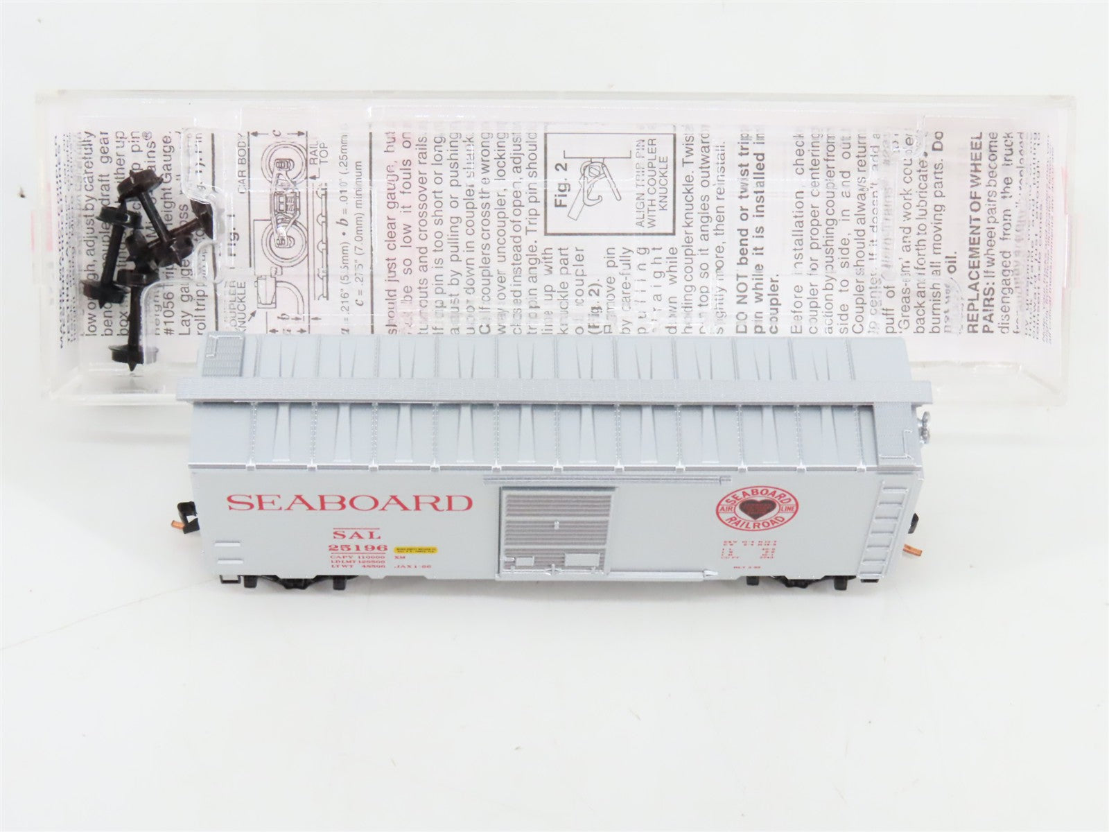 N Scale Micro-Trains 20616 SAL Seaboard Air Line 40' Single Door Box Car #25196