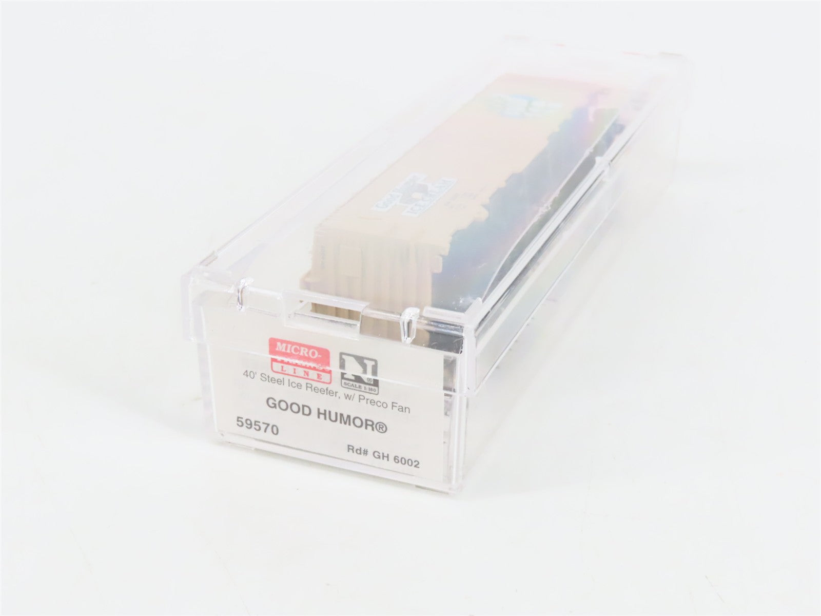 N Scale Micro-Trains 59570 GH Good Humor 40' Steel Ice Reefer 6002 RTR