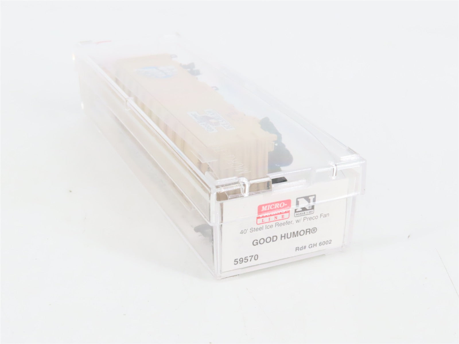 N Scale Micro-Trains 59570 GH Good Humor 40' Steel Ice Reefer 6002 RTR