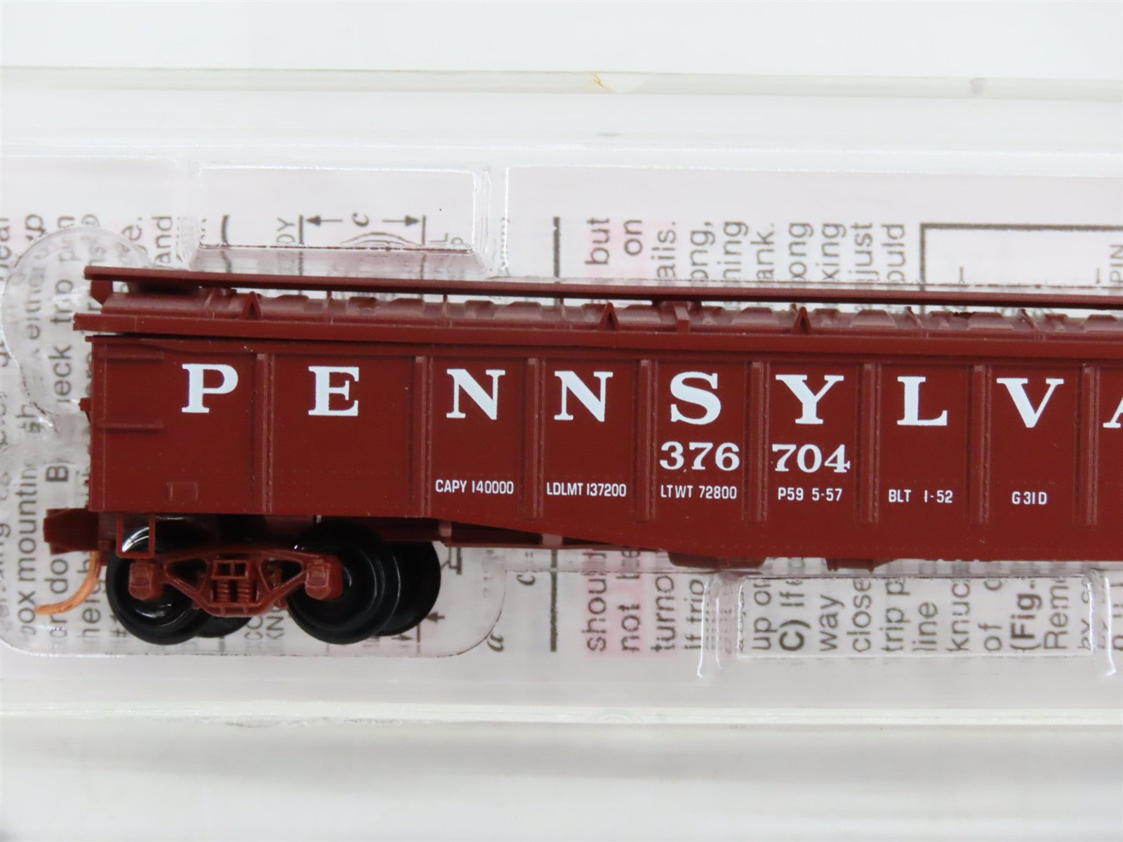 N Scale Micro-Trains 106080 PRR Pennsylvania Railroad 50' Gondola 376704 RTR