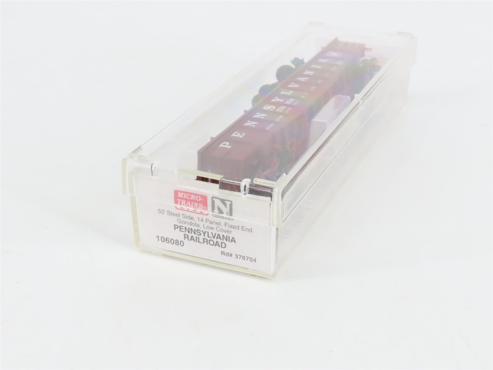 N Scale Micro-Trains 106080 PRR Pennsylvania Railroad 50' Gondola 376704 RTR