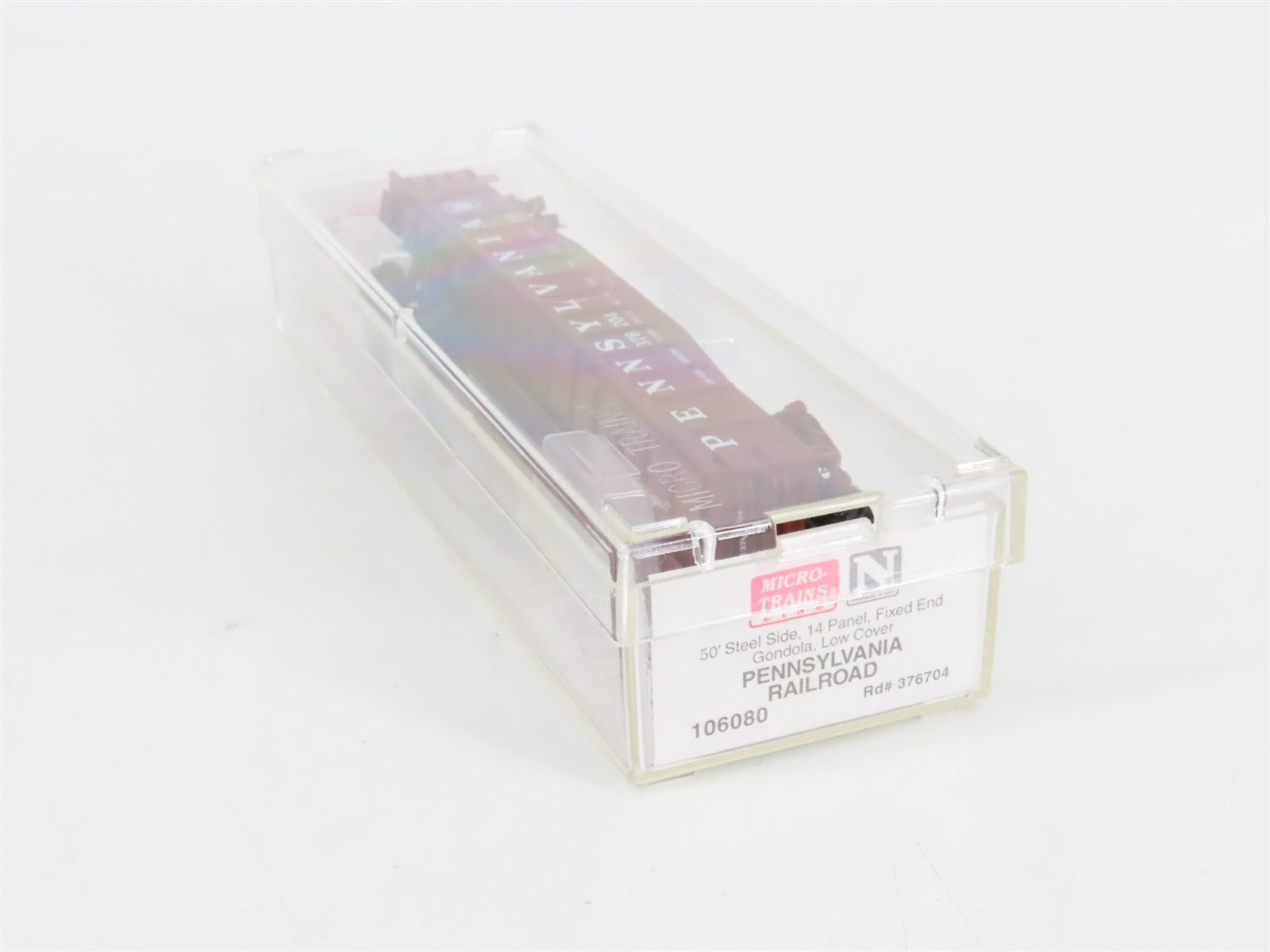N Scale Micro-Trains 106080 PRR Pennsylvania Railroad 50' Gondola 376704 RTR