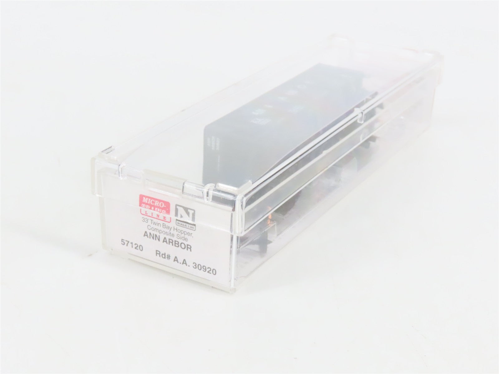 N Scale Micro-Trains 57120 AA Ann Arbor 33' 2-Bay Hopper 30920 RTR