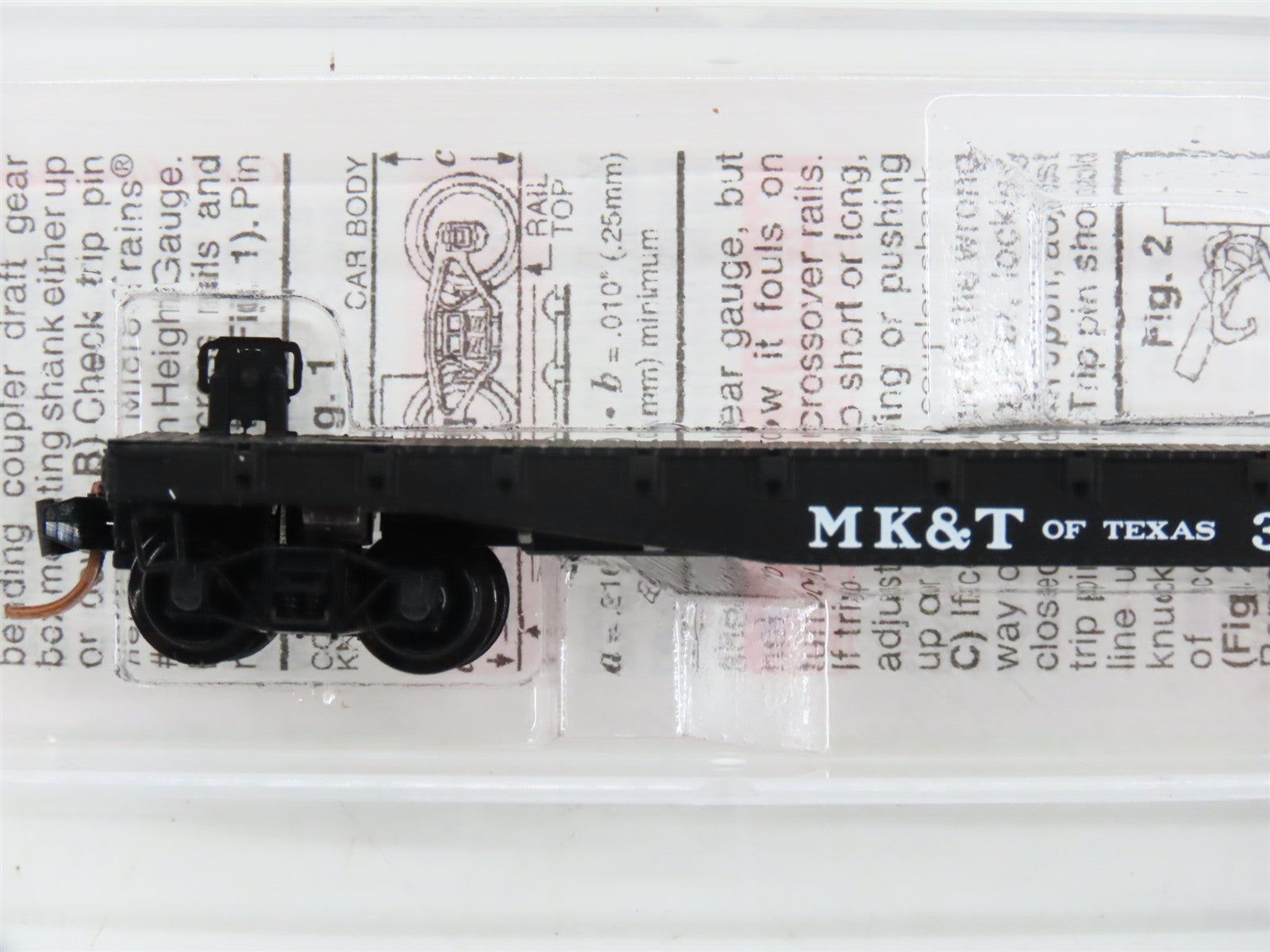 N Scale Micro-Trains 45240 MK&T Of Texas Texas 50' Flat Car #3554 RTR
