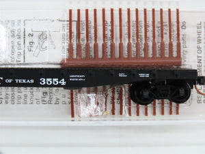N Scale Micro-Trains 45240 MK&T Of Texas Texas 50' Flat Car #3554 RTR