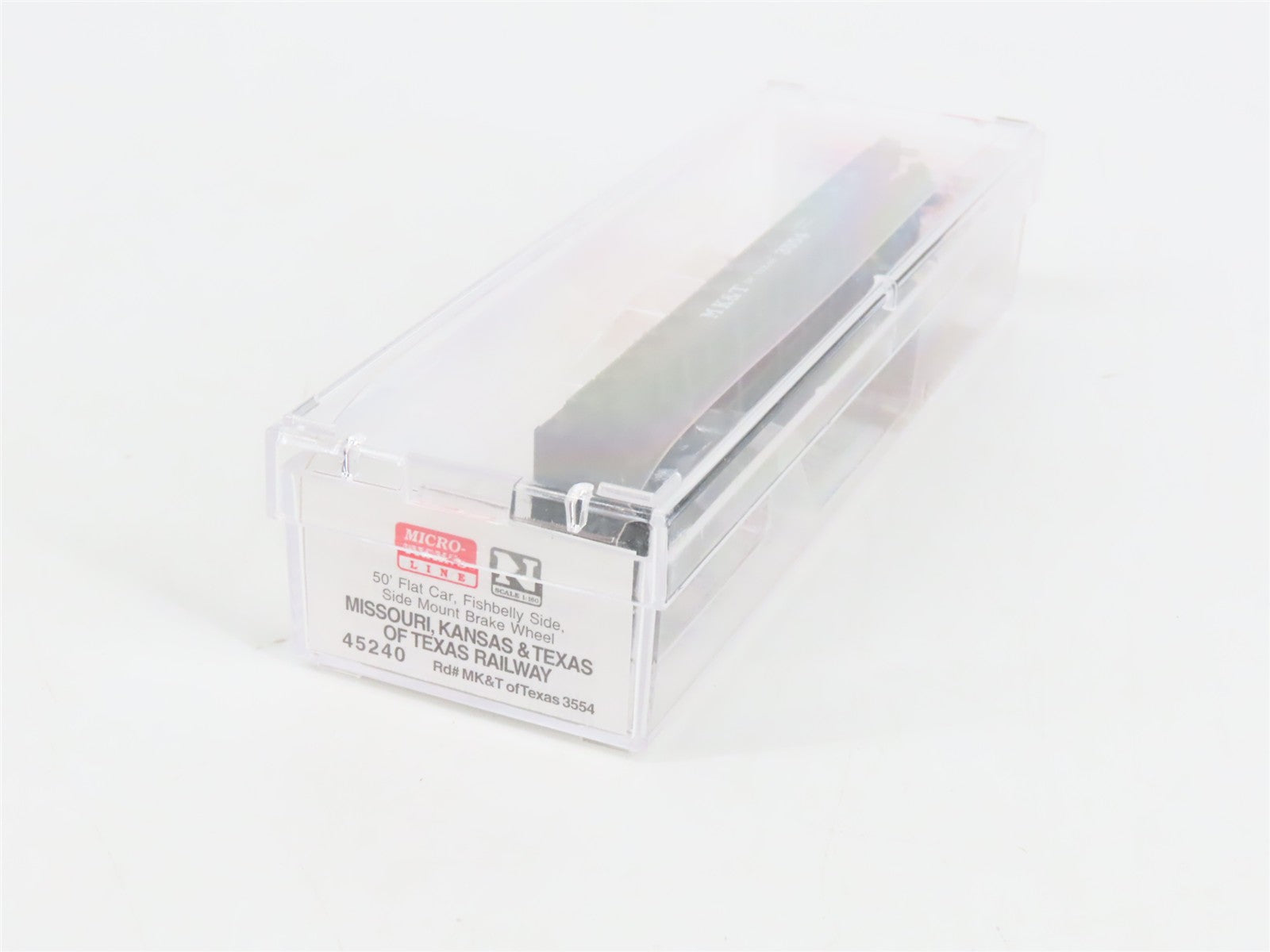 N Scale Micro-Trains 45240 MK&T Of Texas Texas 50' Flat Car #3554 RTR
