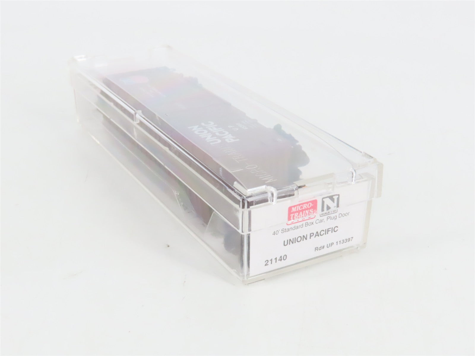 N Scale Micro-Trains 21140 UP Union Pacific 40' Plug Door Box Car 113397 RTR