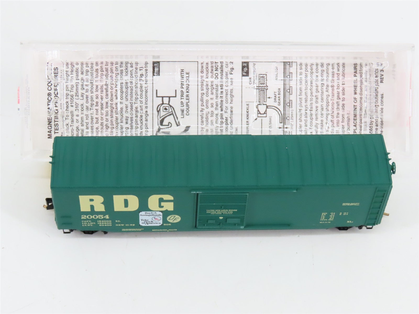 N Scale Micro-Trains 77020 RDG Reading 50' 50' Standard Box Car Single Door RTR