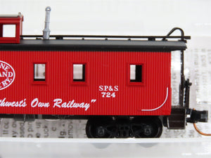 N Scale Micro-Trains 51060 SP&S Spokane, Portland & Seattle 34' Caboose 724 RTR