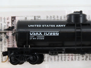 N Scale Micro-Trains 65370 USAX U.S. Army 39' Single Dome Tank Car 10986 RTR