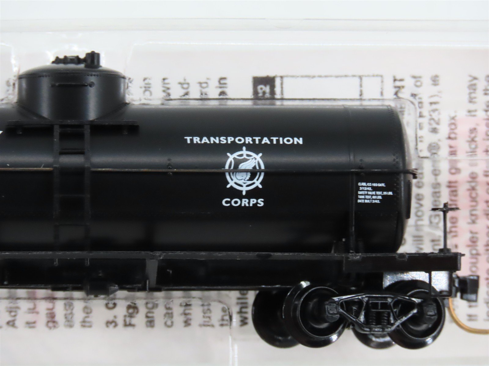 N Scale Micro-Trains 65370 USAX U.S. Army 39' Single Dome Tank Car 10986 RTR