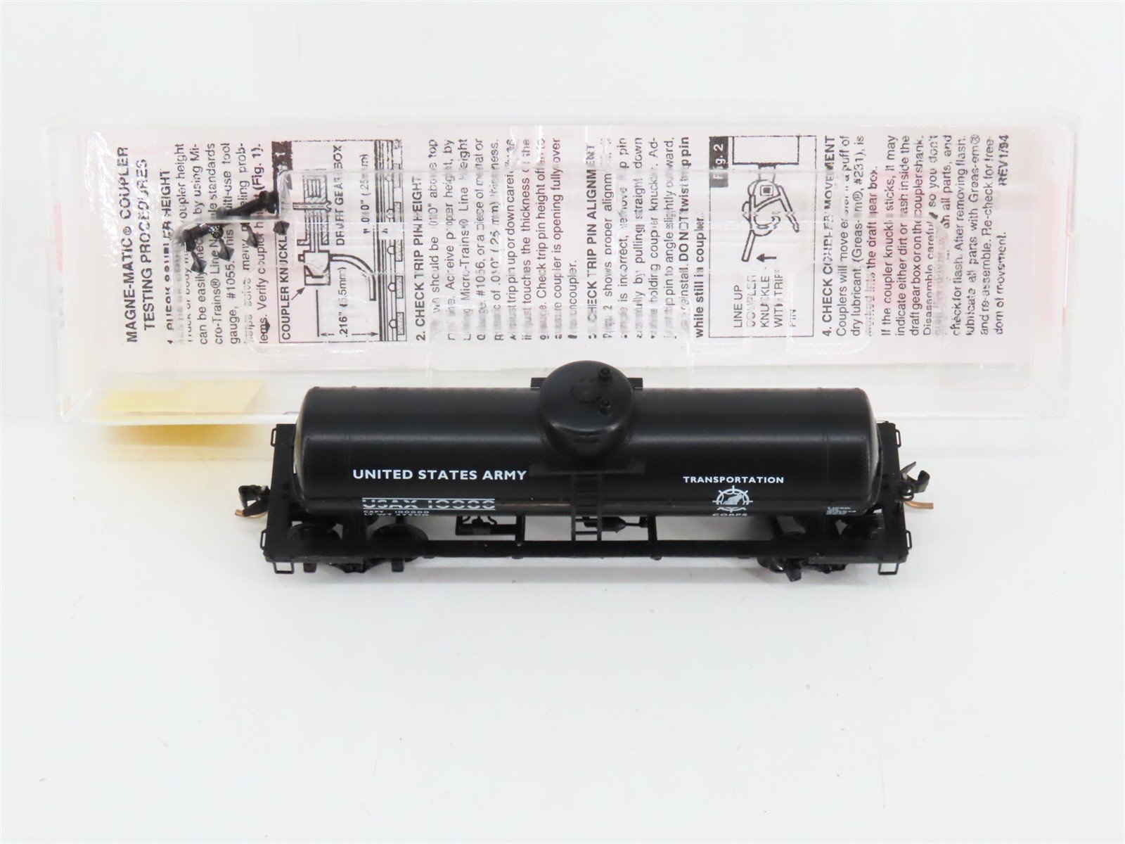 N Scale Micro-Trains 65370 USAX U.S. Army 39' Single Dome Tank Car 10986 RTR