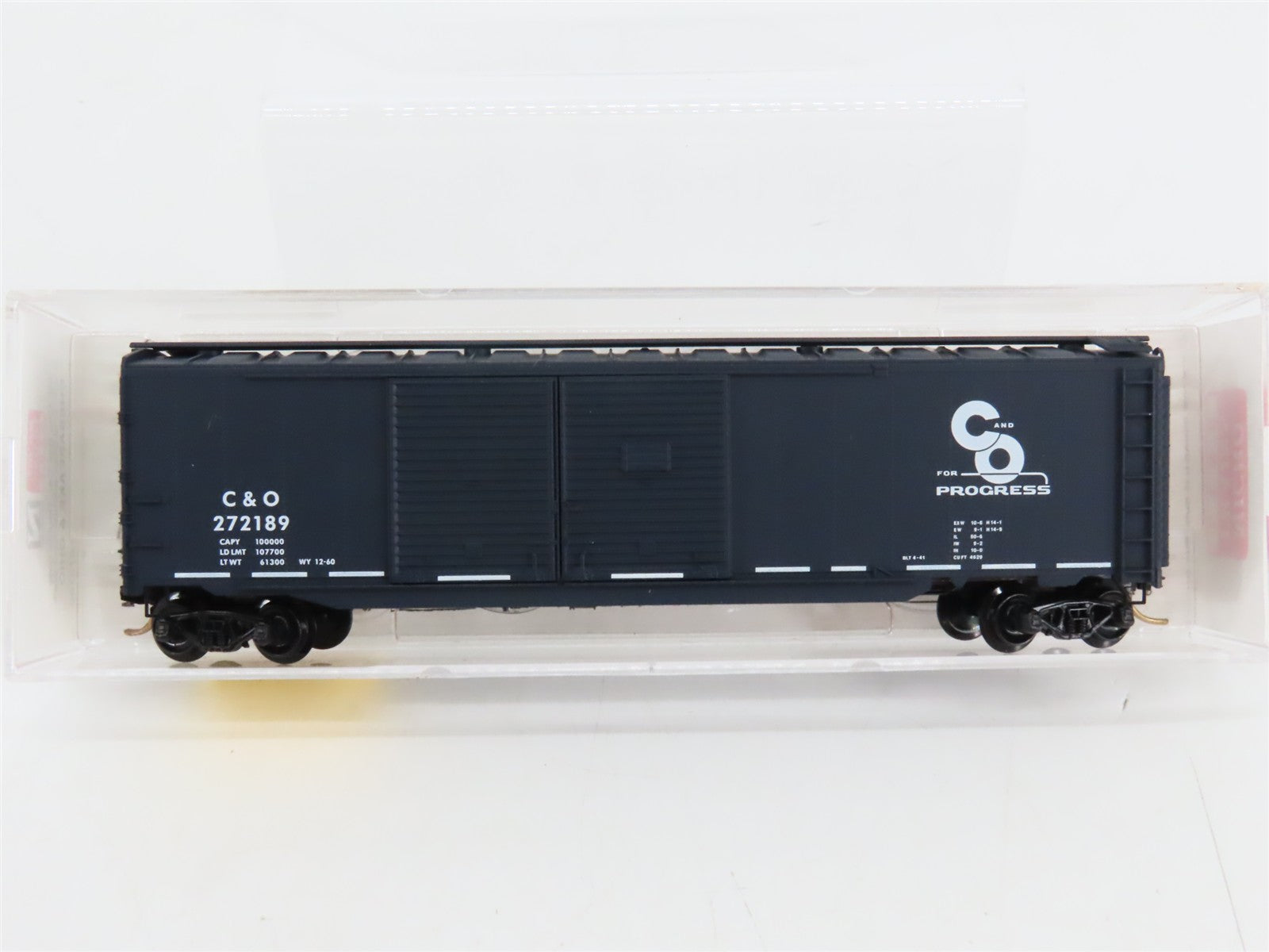 N Scale Micro-Trains 78070 C&O Chesapeake & Ohio 50' Auto Box Car 272189 RTR