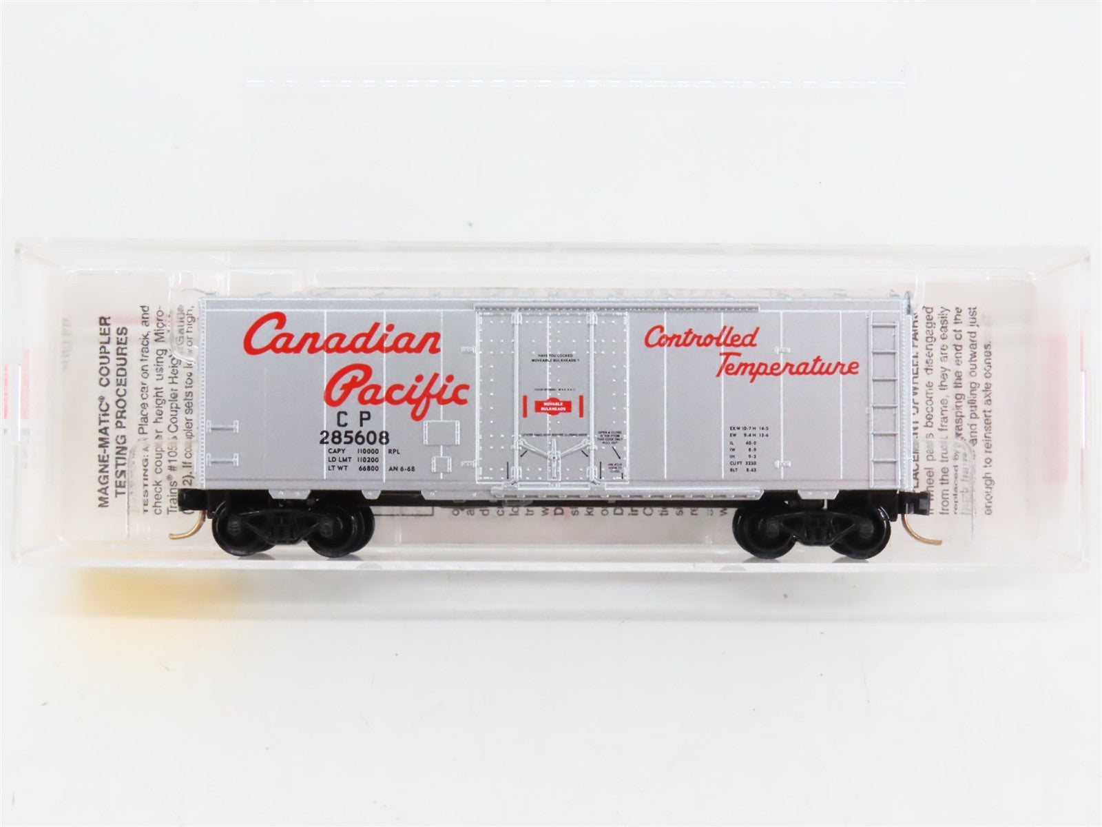 N Scale Micro-Trains 74040/1 CP Canadian Pacific 40' Box Car 285608 RTR