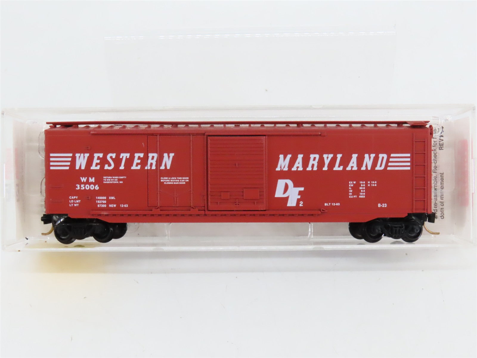 N Scale Micro-Trains 33070 WM Western Maryland 50' Box Car 35006 RTR