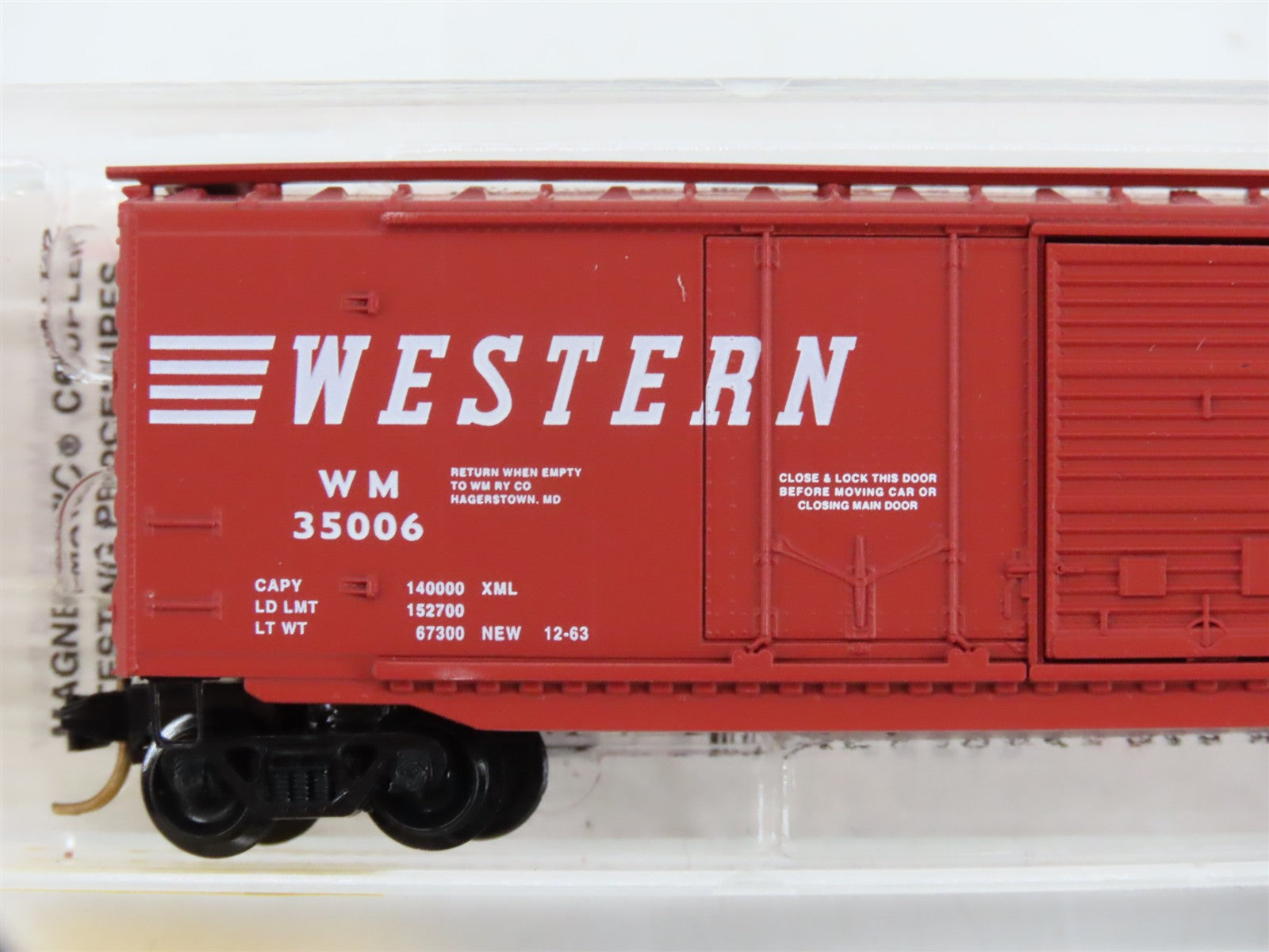 N Scale Micro-Trains 33070 WM Western Maryland 50' Box Car 35006 RTR