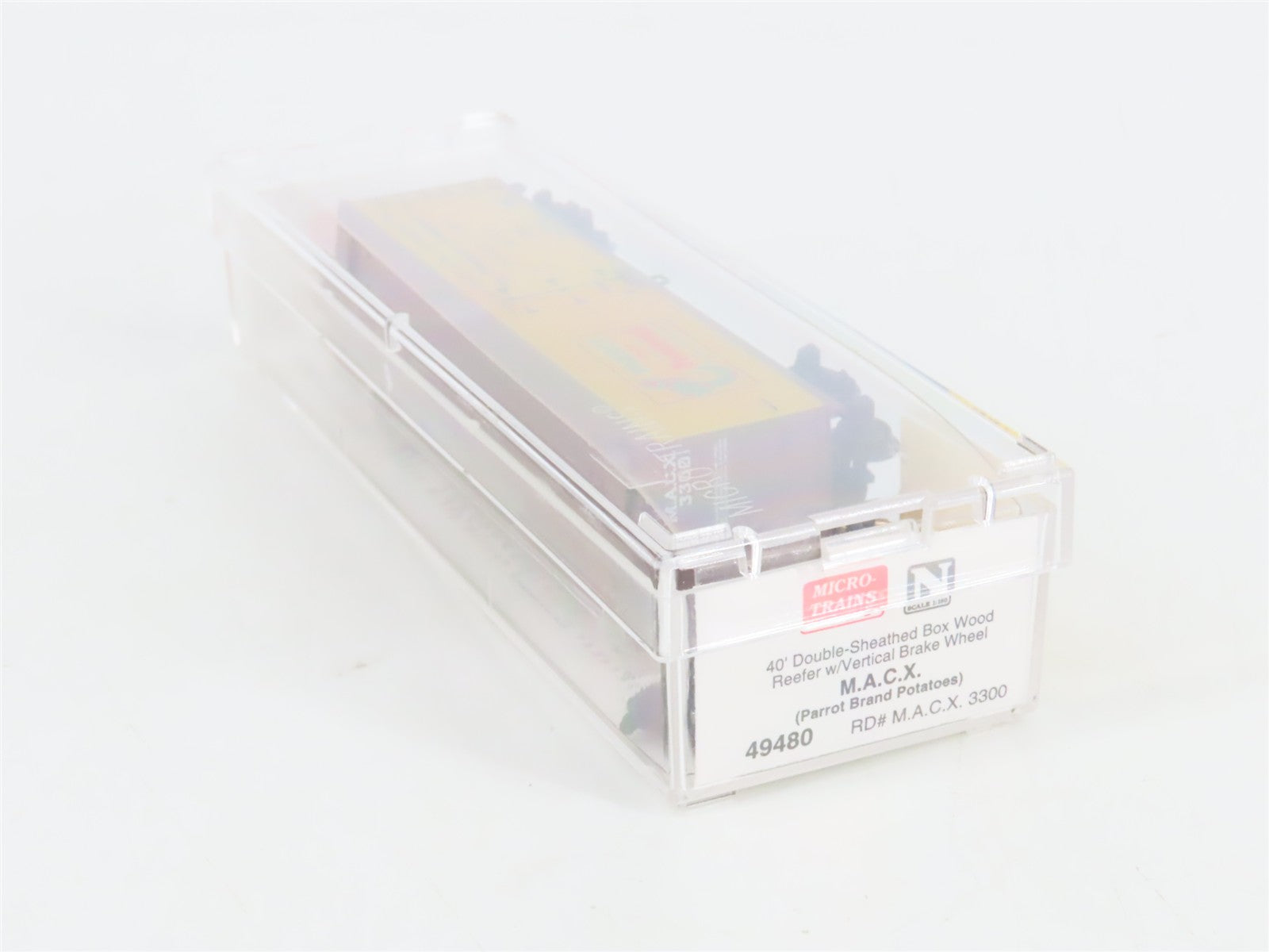N Scale Micro-Trains 49480 MACX The Mahaffey Commission Co. 40' Reefer 3300 RTR