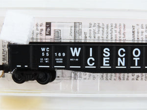 N Scale Micro-Trains 46330 WC Wisconsin Central 50' Gondola 55169 RTR