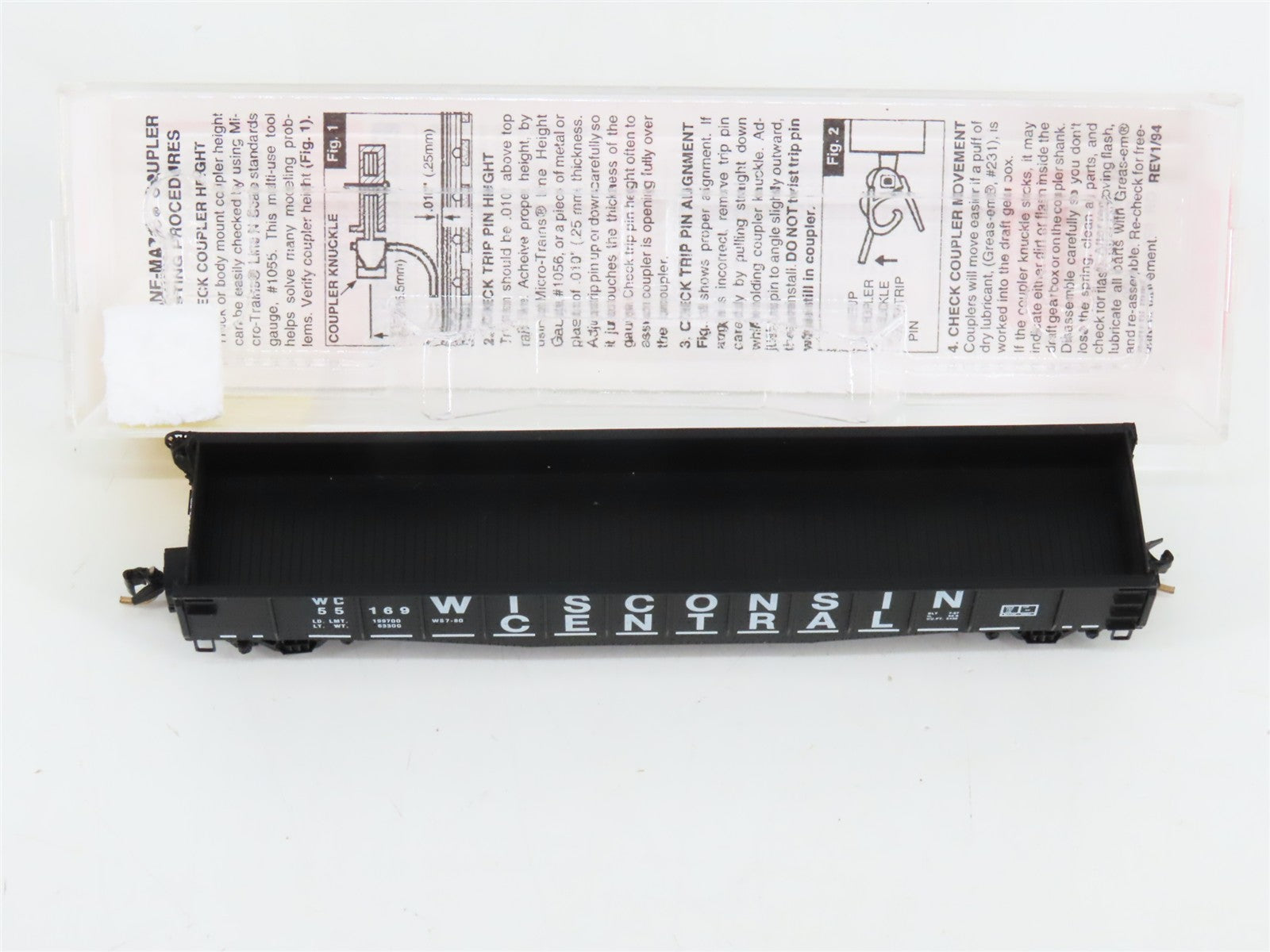 N Scale Micro-Trains 46330 WC Wisconsin Central 50' Gondola 55169 RTR