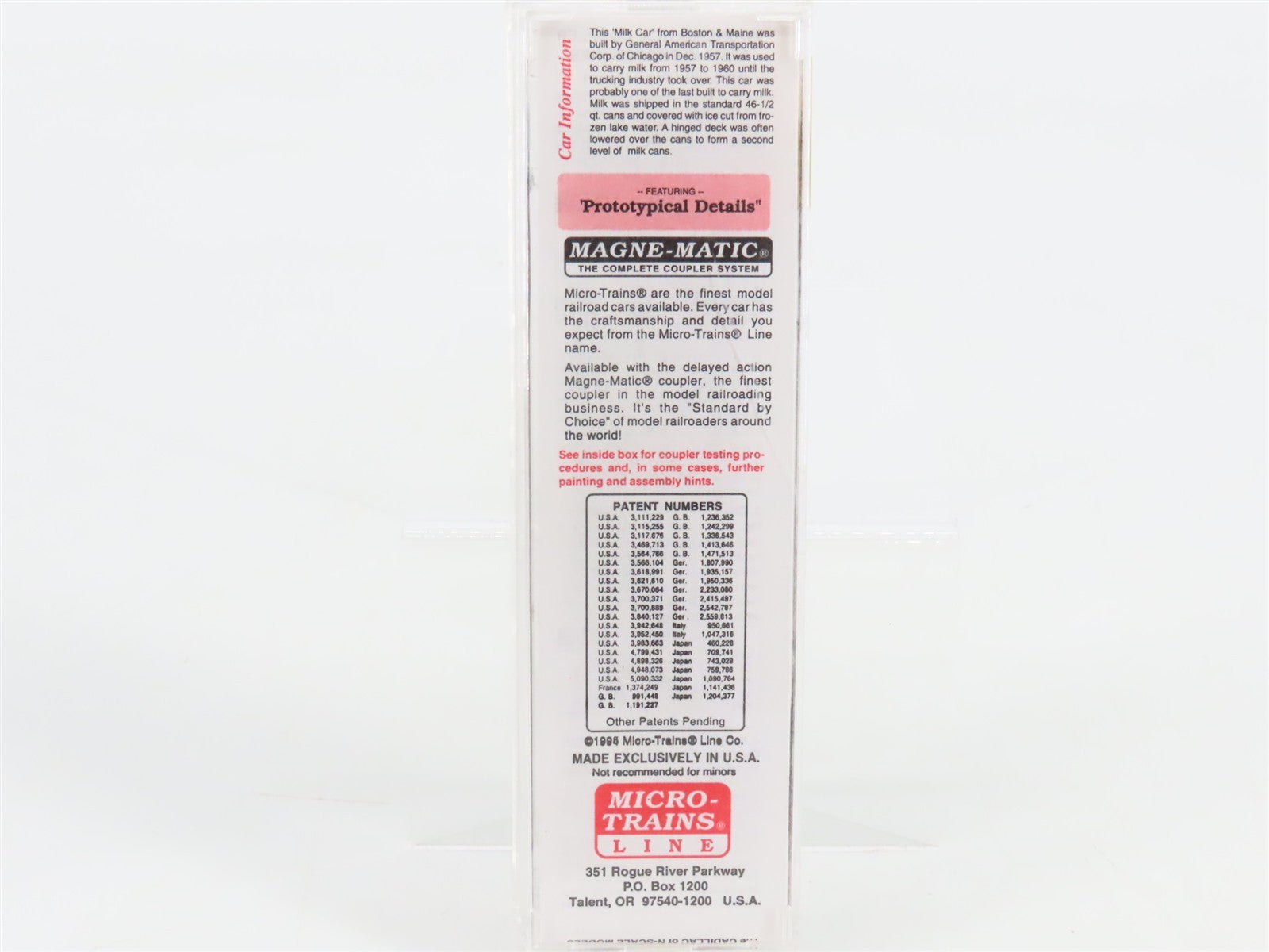 N Scale Micro-Trains MTL 32330 BM Boston & Maine 
