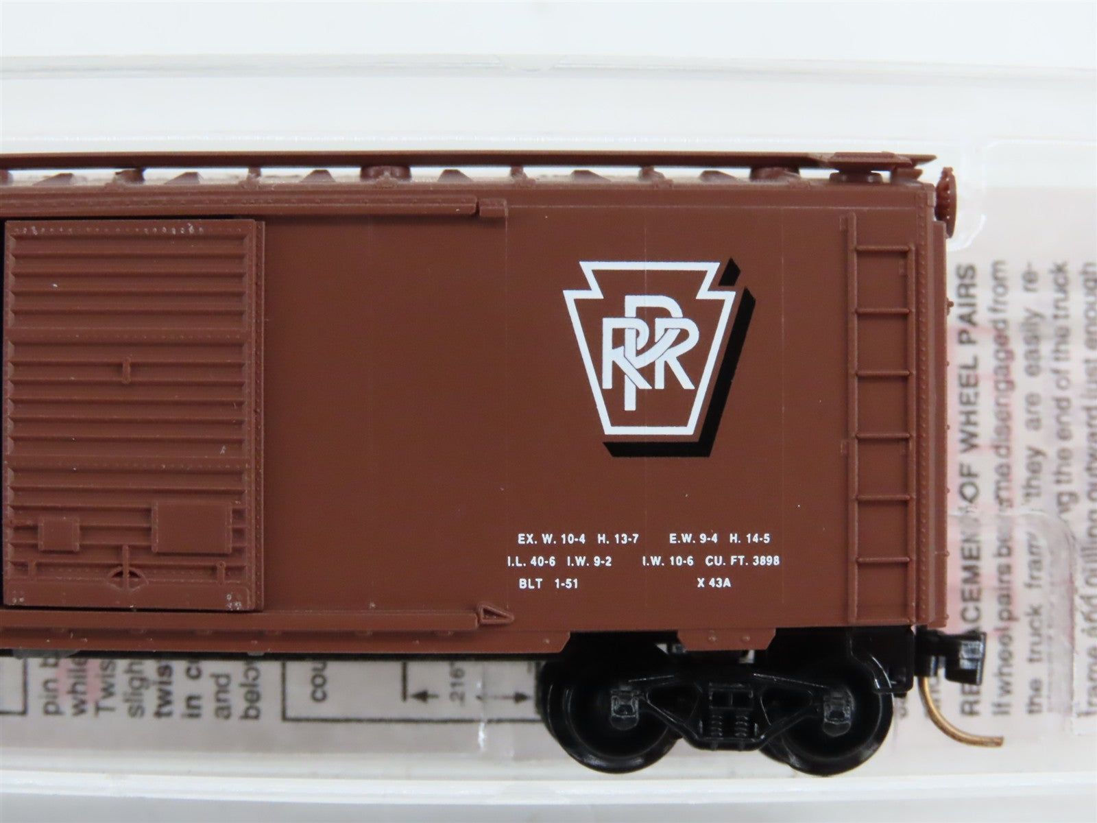 N Scale Micro-Trains 20780/2 PRR Pennsylvania 40' Box Car 603120 RTR