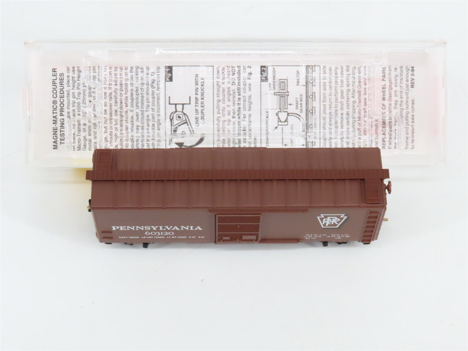 N Scale Micro-Trains 20780/2 PRR Pennsylvania 40' Box Car 603120 RTR
