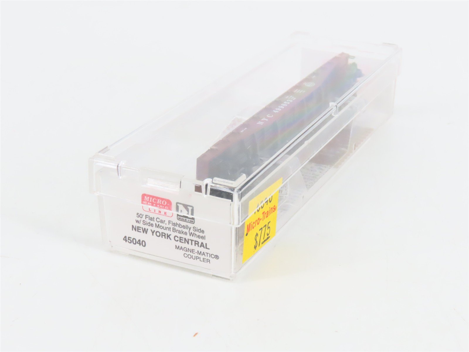 N Scale Micro-Trains 45040 NYC New York Central 50' Flat Car 499853 RTR