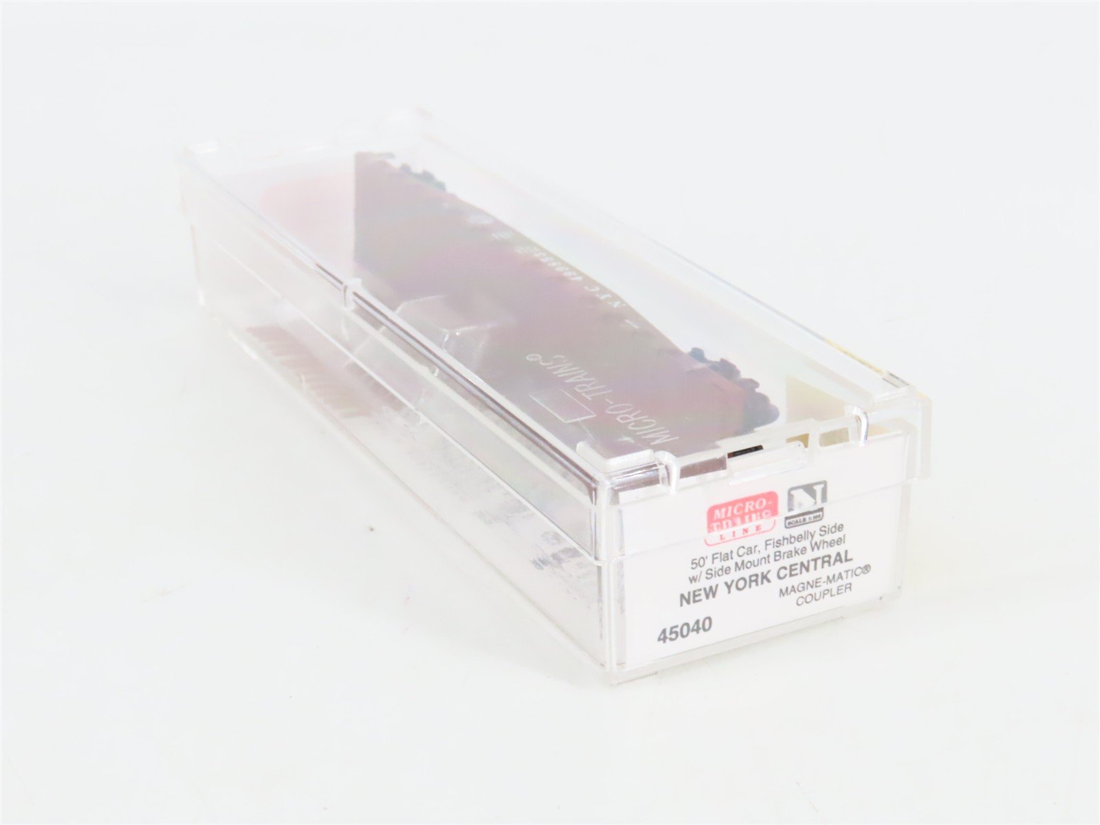 N Scale Micro-Trains 45040 NYC New York Central 50' Flat Car 499853 RTR