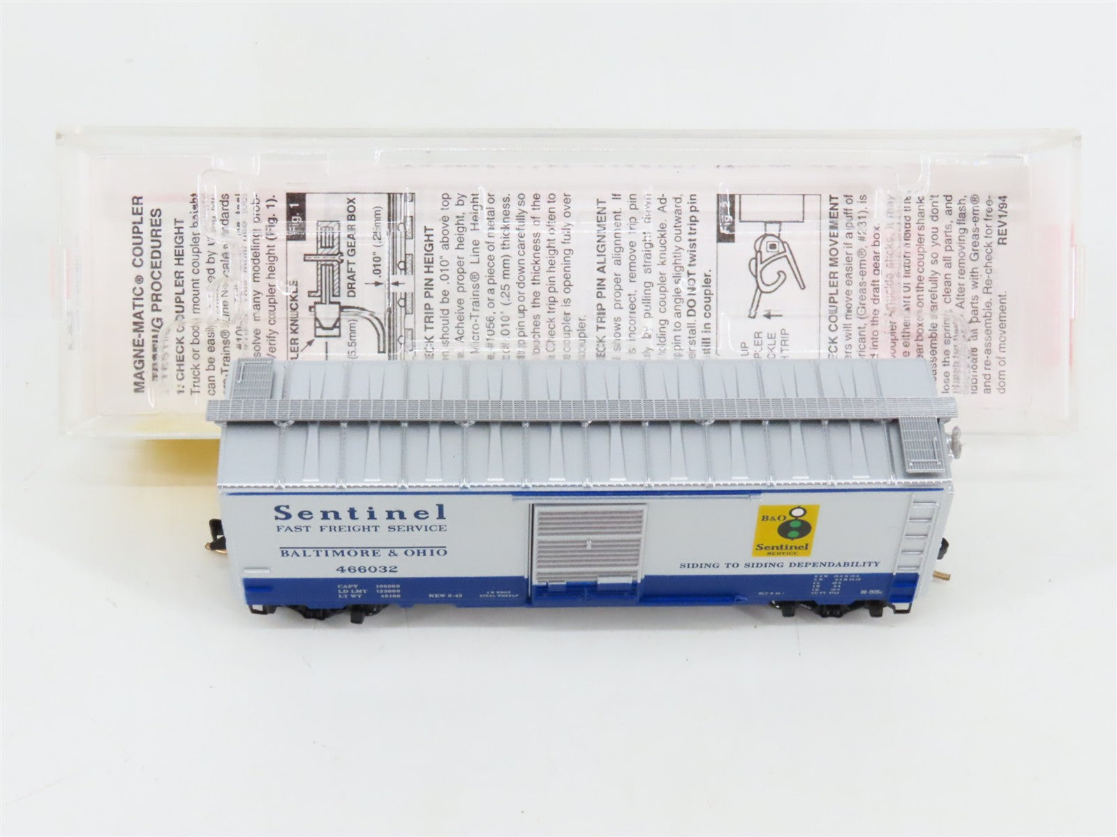 N Scale Micro-Trains 20256 B&O Baltimore & Ohio 