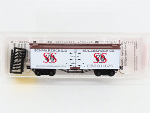 N Scale Micro-Trains 58020 CBT Schwarzchild & Sulzberger 36' Reefer 1675 RTR
