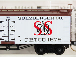 N Scale Micro-Trains 58020 CBT Schwarzchild & Sulzberger 36' Reefer 1675 RTR