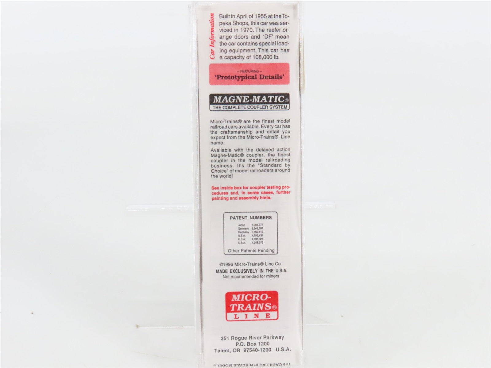 N Scale Micro-Trains 32050/3 SFRB Santa Fe 50' Box Car 6172 RTR