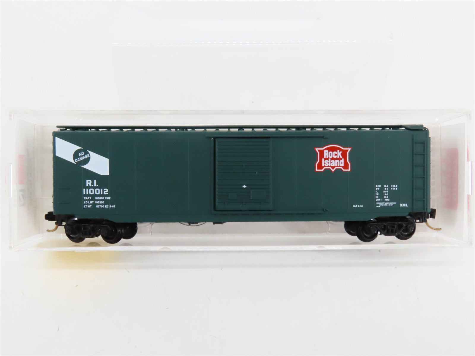 N Scale Micro-Trains 31300 RI Rock Island 50' 50' Standard Box Car 110012 RTR