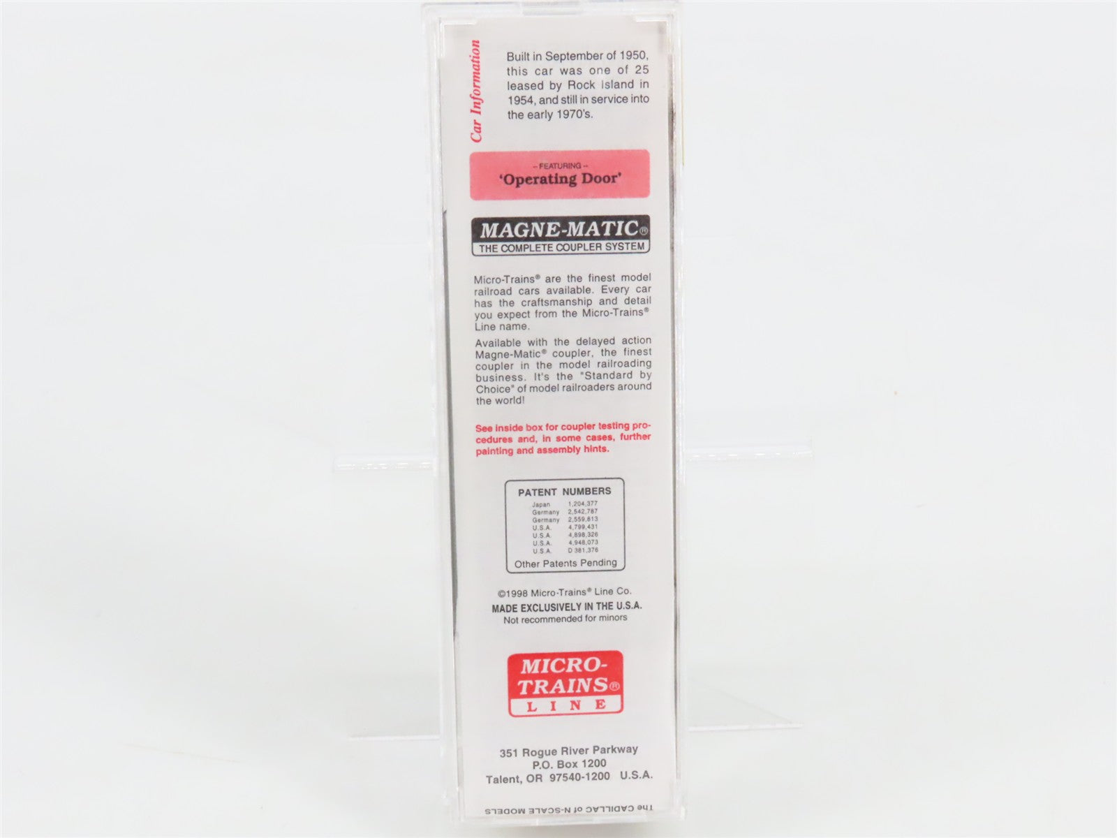 N Scale Micro-Trains 31300 RI Rock Island 50' 50' Standard Box Car 110012 RTR