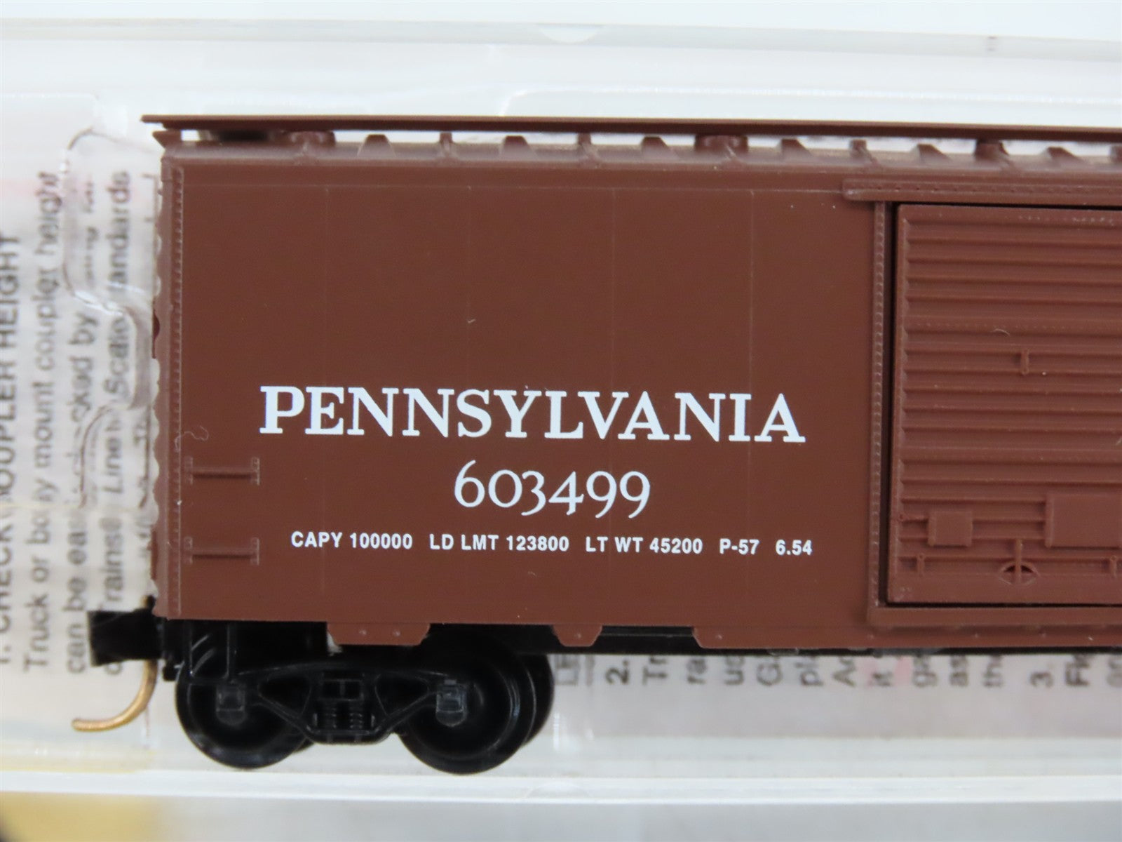 N Scale Micro-Trains 20780/3 PRR Pennsylvania 40' Box Car 603499 RTR