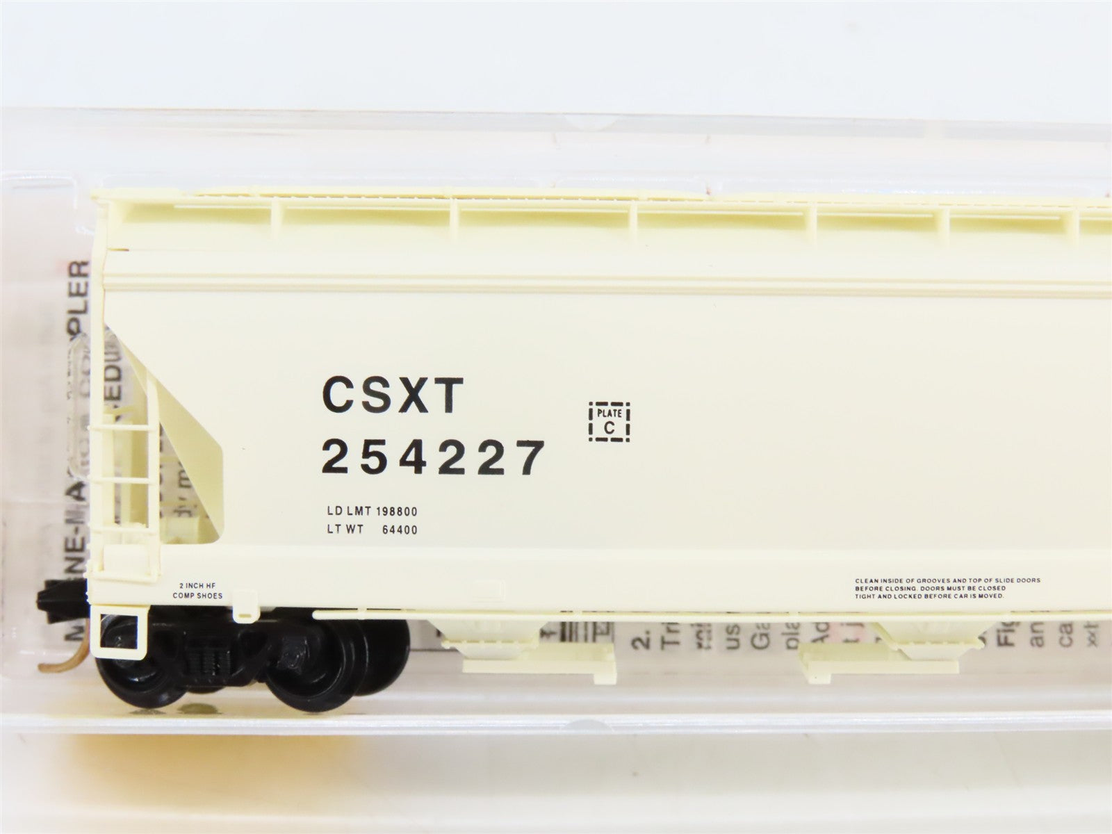 N Scale Micro-Trains MTL 94060 CSXT CSX 3-Bay Covered Hopper 254227 RTR
